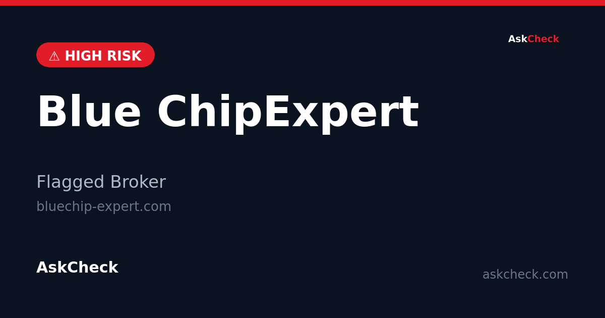 Blue ChipExpert (bluechip-expert.com) — flagged broker warning