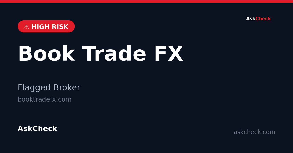 Book Trade FX (booktradefx.com) — flagged broker warning