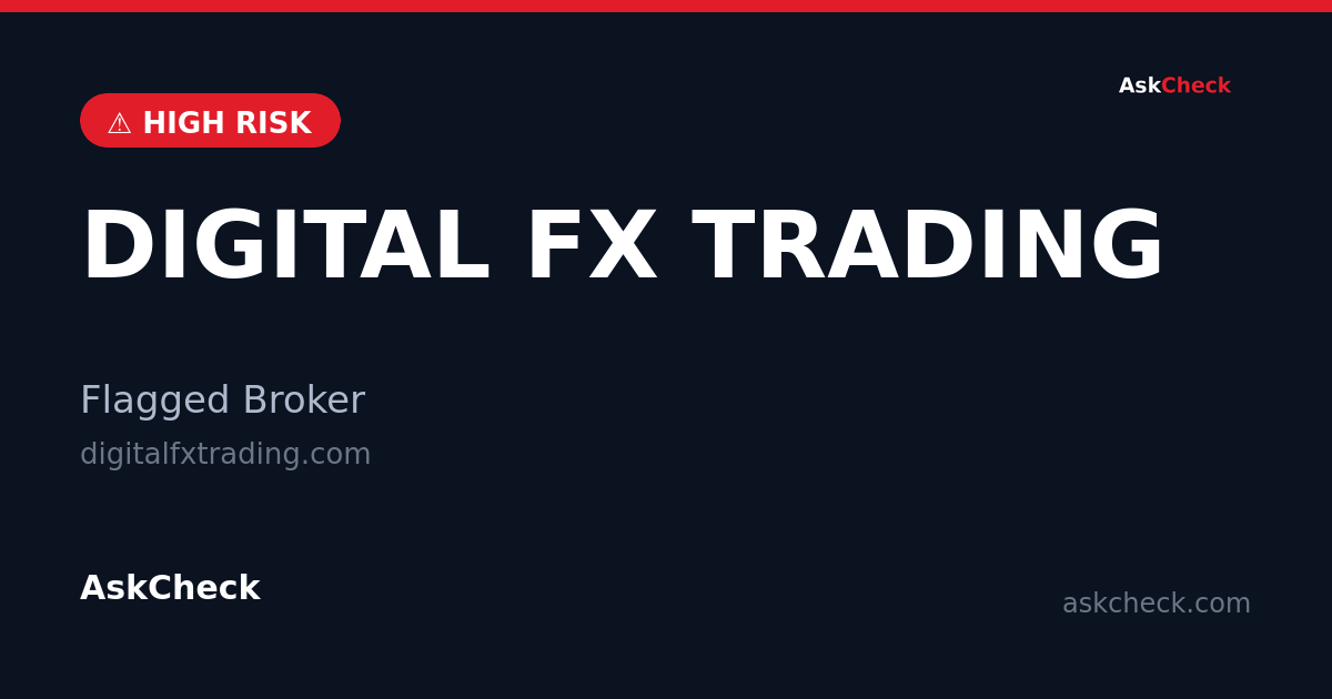 DIGITAL FX TRADING (digitalfxtrading.com) — flagged broker warning