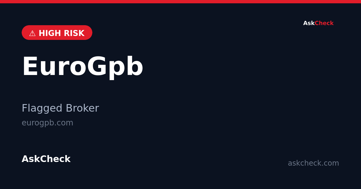 EuroGpb (eurogpb.com) — flagged broker warning